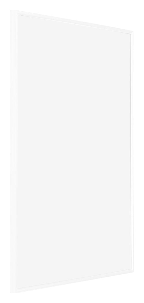 Evry Kunststoff Bilderrahmen 45x60cm Weiss Hochglanz Vorne Schrag | Yourdecoration.de