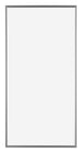Evry Kunststoff Bilderrahmen 45x80cm Silber Vorne | Yourdecoration.de