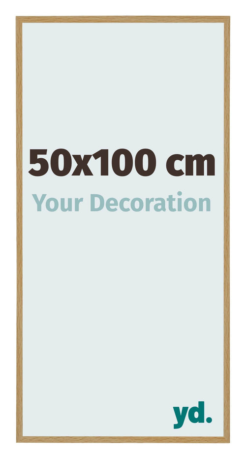 Evry Kunststoff Bilderrahmen 50x100cm Buche Hell Vorne Messe | Yourdecoration.de