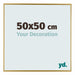 Evry Kunststoff Bilderrahmen 50x50cm Gold Vorne Messe | Yourdecoration.de