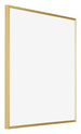 Evry Kunststoff Bilderrahmen 50x50cm Gold Vorne Schrag | Yourdecoration.de