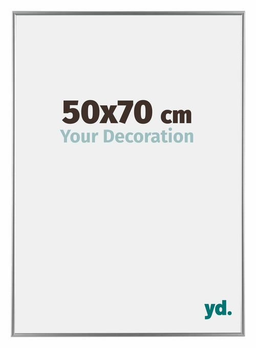 Evry Kunststoff Bilderrahmen 50x70cm Silber Vorne Messe | Yourdecoration.de