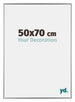Evry Kunststoff Bilderrahmen 50x70cm Silber Vorne Messe | Yourdecoration.de