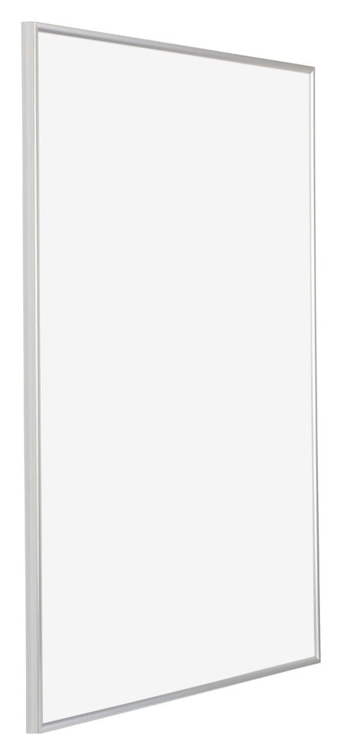 Evry Kunststoff Bilderrahmen 50x70cm Silber Vorne Schrag | Yourdecoration.de