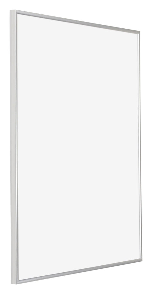 Evry Kunststoff Bilderrahmen 60x70cm Silber Vorne Schrag | Yourdecoration.de