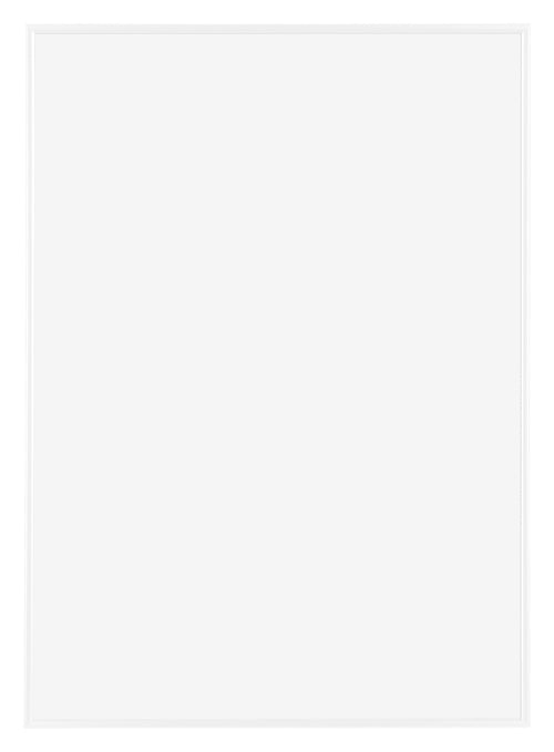 Evry Kunststoff Bilderrahmen 60x84cm Weiss Hochglanz Vorne | Yourdecoration.de