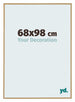 Evry Kunststoff Bilderrahmen 68x98cm Buche Hell Vorne Messe | Yourdecoration.de