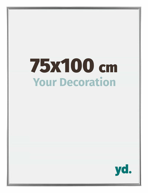 Evry Kunststoff Bilderrahmen 75x100cm Silber Vorne Messe | Yourdecoration.de