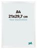 Bilderrahmen A4 - 21x29,7 cm - Weiß Matt - MDF - Pisa