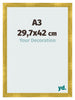 Bilderrahmen A3 - 29,7x42 cm - Gold Vintage - MDF - Pisa