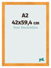 Bilderrahmen A2 - 42x59,4 cm - Orange - MDF - Pisa