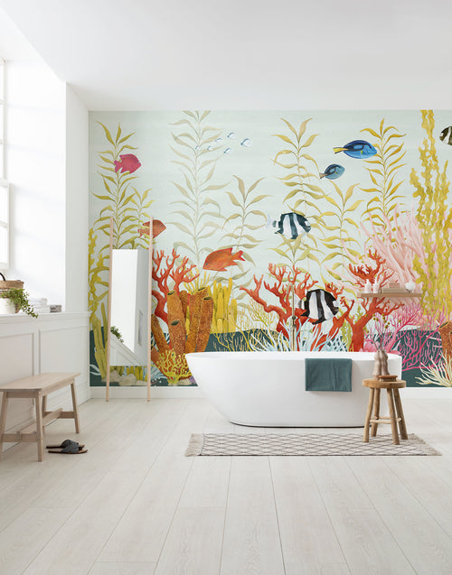 Fototapete Coral World 350x250cm FLX7 022 Interieur | Yourdecoration.nl