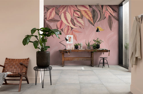 Fototapete Falling Leafs 350x250cm FLX7 011 Interieur | Yourdecoration.nl