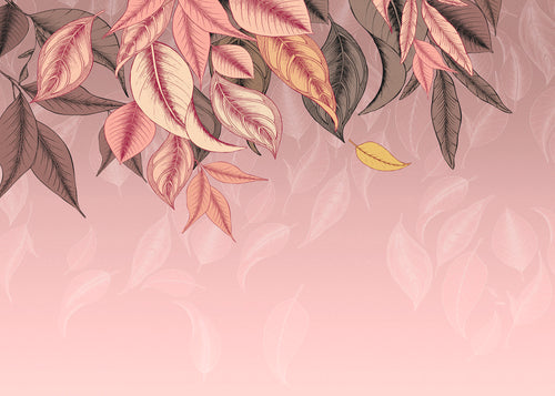 Fototapete Falling Leafs 350x250cm FLX7 011 | Yourdecoration.nl