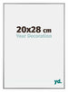Kent Aluminium Bilderrahmen 20x28cm Platin Vorne Messe | Yourdecoration.de