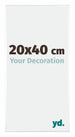 Kent Aluminium Bilderrahmen 20x40cm Weiss Hochglanz Vorne Messe | Yourdecoration.de