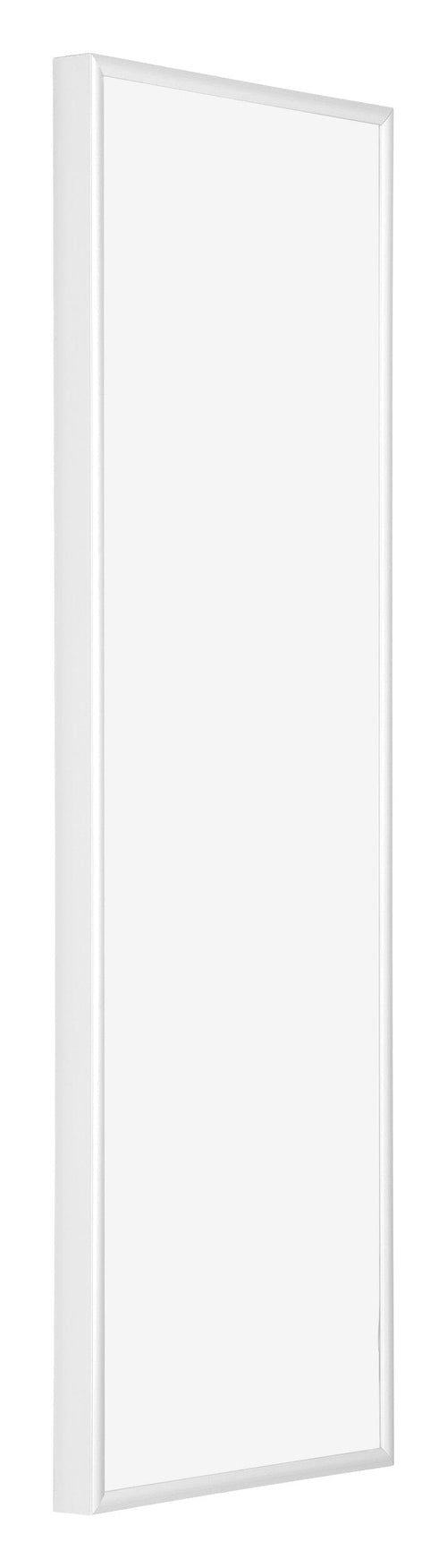 Kent Aluminium Bilderrahmen 25x75cm Weiss Hochglanz Vorne Schrag | Yourdecoration.de