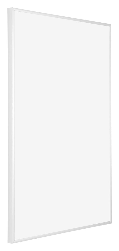 Kent Aluminium Bilderrahmen 30x42cm Weiss Hochglanz Vorne Schrag | Yourdecoration.de