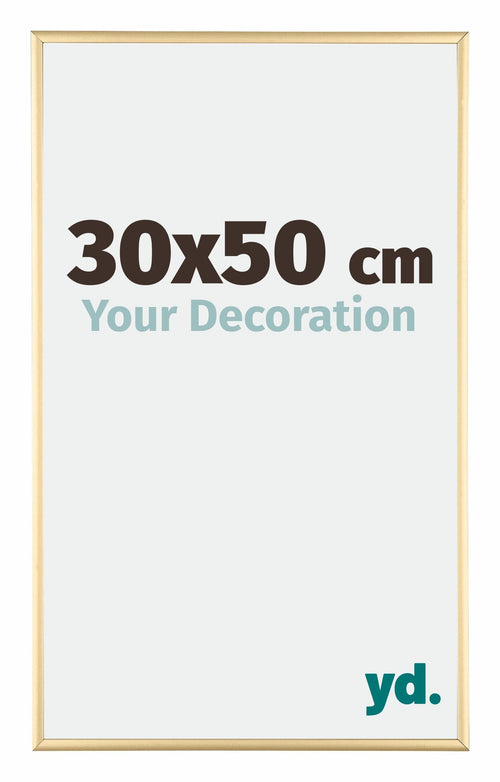 Kent Aluminium Bilderrahmen 30x50cm Gold Vorne Messe | Yourdecoration.de
