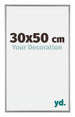 Kent Aluminium Bilderrahmen 30x50cm Platin Vorne Messe | Yourdecoration.de