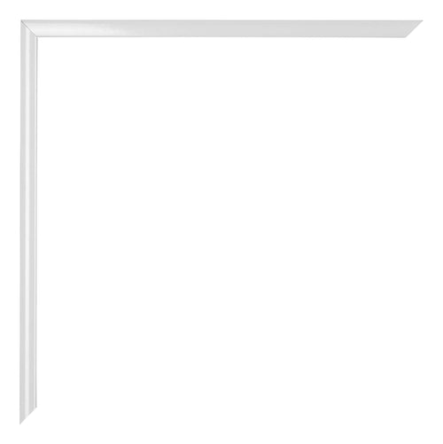 Kent Aluminium Bilderrahmen 35x35cm Weiss Hochglanz Detail Ecke | Yourdecoration.de