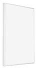 Kent Aluminium Bilderrahmen 36x49cm Weiss Hochglanz Vorne Schrag | Yourdecoration.de