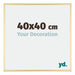 Kent Aluminium Bilderrahmen 40x40cm Gold Vorne Messe | Yourdecoration.de