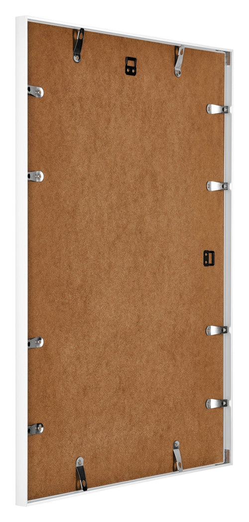 Kent Aluminium Bilderrahmen 42x60cm Weiss Hochglanz Ruckseite Schrag | Yourdecoration.de