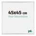 Kent Aluminium Bilderrahmen 45x45cm Silber Hochglanz Vorne Messe | Yourdecoration.de