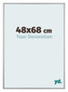 Kent Aluminium Bilderrahmen 48x68cm Platin Vorne Messe | Yourdecoration.de