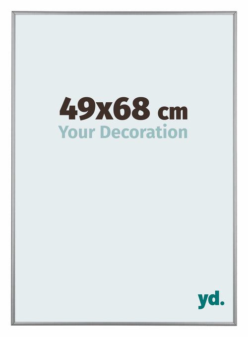 Kent Aluminium Bilderrahmen 49x68cm Platin Vorne Messe | Yourdecoration.de