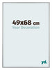 Kent Aluminium Bilderrahmen 49x68cm Platin Vorne Messe | Yourdecoration.de