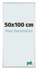 Kent Aluminium Bilderrahmen 50x100cm Silber Hochglanz Vorne Messe | Yourdecoration.de