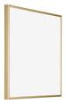 Kent Aluminium Bilderrahmen 50x50cm Gold Vorne Schrag | Yourdecoration.de