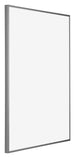 Kent Aluminium Bilderrahmen 50x70cm Platin Vorne Schrag | Yourdecoration.de