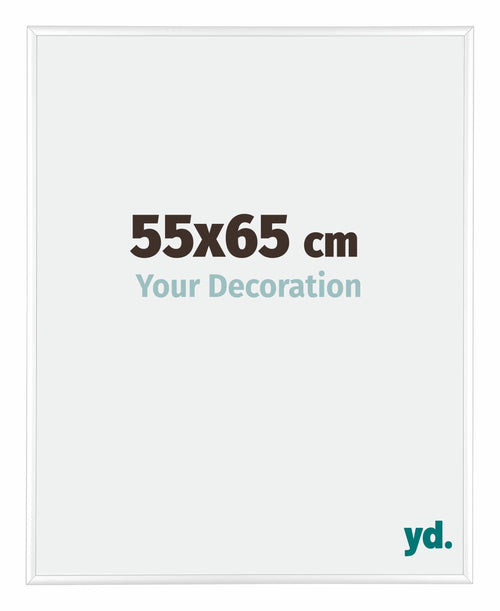 Kent Aluminium Bilderrahmen 55x65cm Weiss Hochglanz Vorne Messe | Yourdecoration.de