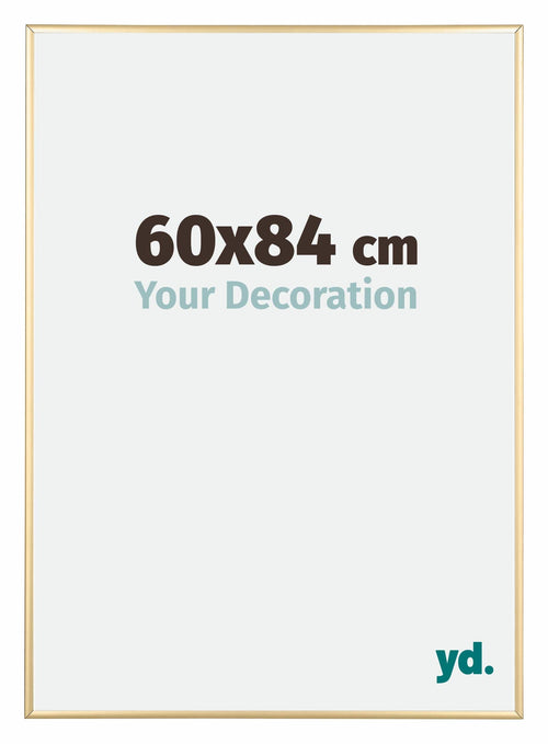 Kent Aluminium Bilderrahmen 60x84cm Gold Vorne Messe | Yourdecoration.de