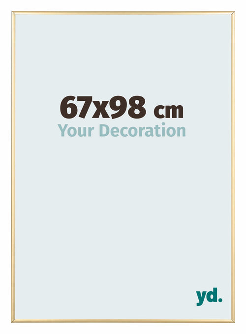 Kent Aluminium Bilderrahmen 67x98cm Gold Vorne Messe | Yourdecoration.de