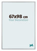Kent Aluminium Bilderrahmen 67x98cm Platin Vorne Messe | Yourdecoration.de