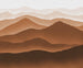Komar Macchiato Mountains Vlies Fototapete 300x250cm 6 bahnen | Yourdecoration.de