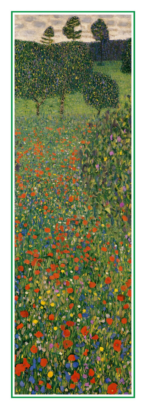 Kunstdruck Gustav Klimt Poppy Field 25x70cm GK 44S PGM | Yourdecoration.de