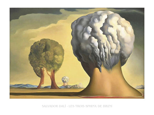 Kunstdruck Salvador Dali Les Trois Sphinx de Bikini 80x60cm SD 507 PGM | Yourdecoration.de