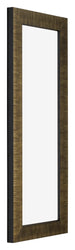 Leeds Holz Bilderrahmen 20x60cm Champagner Geburstet Vorne Schrag | Yourdecoration.de