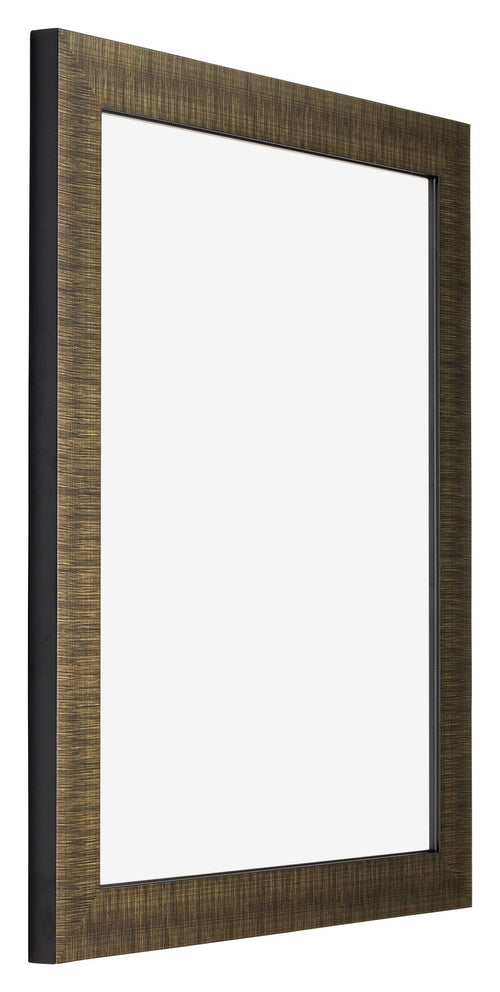 Leeds Holz Bilderrahmen 25x30cm Champagner Geburstet Vorne Schrag | Yourdecoration.de