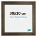 Leeds Holz Bilderrahmen 30x30cm Champagner Geburstet Vorne Messe | Yourdecoration.de