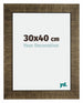 Leeds Holz Bilderrahmen 30x40cm Champagner Geburstet Vorne Messe | Yourdecoration.de