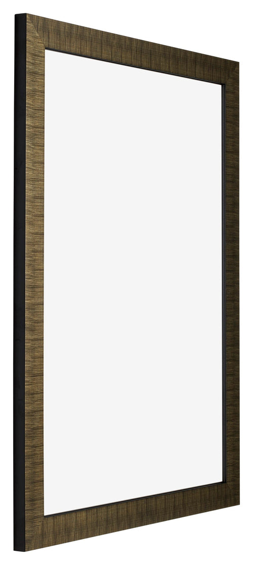 Leeds Holz Bilderrahmen 35x50cm Champagner Geburstet Vorne Schrag | Yourdecoration.de