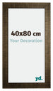 Leeds Holz Bilderrahmen 40x80cm Champagner Geburstet Vorne Messe | Yourdecoration.de
