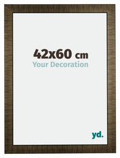 Leeds Holz Bilderrahmen 42x60cm Champagner Geburstet Vorne Messe | Yourdecoration.de