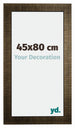 Leeds Holz Bilderrahmen 45x80cm Champagner Geburstet Vorne Messe | Yourdecoration.de
